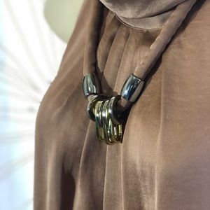 CALVIN KLIEN brown blous